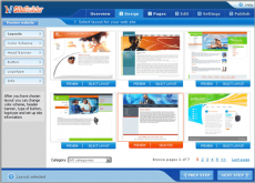 使用 Sitebuilder 建立和发布网站
