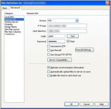 使用 Adobe Dreamweaver 发布网站