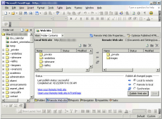 Publishing from Microsoft FrontPage through FTP